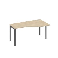 А4 А2 056 ДК (Дуб скандинавский/Антрацит) Стол эргономичный правый "Техно" на металлокаркасе DUE