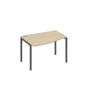 А4 А2 061 ДК (Дуб скандинавский/Антрацит) Стол эргономичный левый "Техно" на металлокаркасе DUE