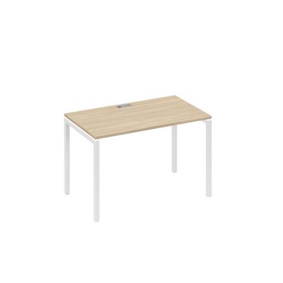 А4 Б2 013 ДК (Дуб скандинавский/Белый) Стол письменный на металлокаркасе DUE