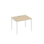 А4 Б2 022 ДК (Дуб скандинавский/Белый) Стол письменный на металлокаркасе DUE