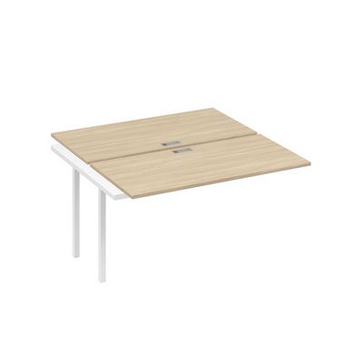 А4 Б2 174-1 ДК (Дуб скандинавский/Белый) Секция станции на металлокаркасе DUE 2х140