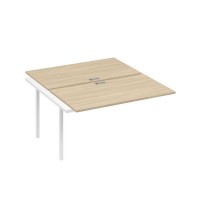 А4 Б2 177-1 ДК (Дуб скандинавский/Белый) Секция станции на металлокаркасе DUE 2х140