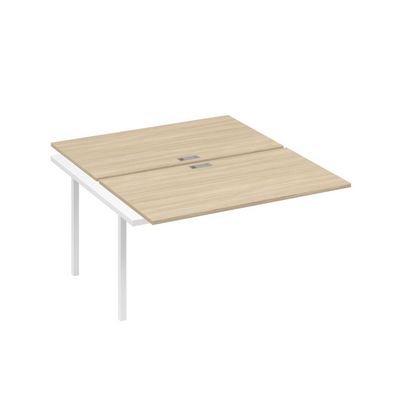 А4 Б2 177-1 ДК (Дуб скандинавский/Белый) Секция станции на металлокаркасе DUE 2х140