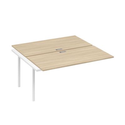 А4 Б2 178-1 ДК (Дуб скандинавский/Белый) Секция станции на металлокаркасе DUE 2х160