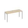 А4 С2 005 ДК (Дуб скандинавский/Серый) Стол письменный на металлокаркасе DUE