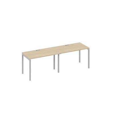 А4 С2 013-2 ДК (Дуб скандинавский/Серый) Рабочая станция 2х120 опоры DUE