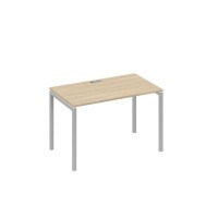 А4 С2 013 ДК (Дуб скандинавский/Серый) Стол письменный на металлокаркасе DUE