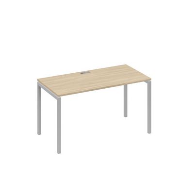 А4 С2 014 ДК (Дуб скандинавский/Серый) Стол письменный на металлокаркасе DUE