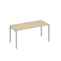 А4 С2 015 ДК (Дуб скандинавский/Серый) Стол письменный на металлокаркасе DUE