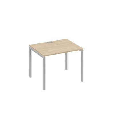 А4 С2 022 ДК (Дуб скандинавский/Серый) Стол письменный на металлокаркасе DUE