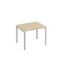 А4 С2 022 ДК (Дуб скандинавский/Серый) Стол письменный на металлокаркасе DUE