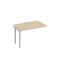 А4 С2 023-1 ДК (Дуб скандинавский/Серый) Секция стола 120 рабочей станции на каркасе DUE