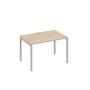А4 С2 023 ДК (Дуб скандинавский/Серый) Стол письменный на металлокаркасе DUE