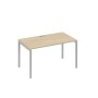 А4 С2 024 ДК (Дуб скандинавский/Серый) Стол письменный на металлокаркасе DUE