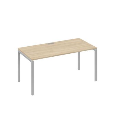 А4 С2 025 ДК (Дуб скандинавский/Серый) Стол письменный на металлокаркасе DUE