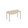 А4 С2 051 ДК (Дуб скандинавский/Серый) Стол эргономичный левый "Техно" на металлокаркасе DUE