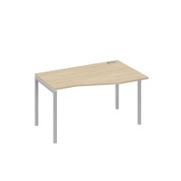 А4 С2 064 ДК (Дуб скандинавский/Серый) Стол эргономичный правый "Техно" на металлокаркасе DUE