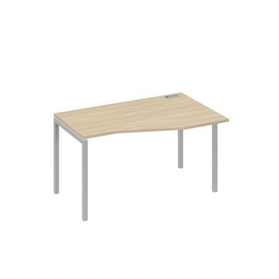 А4 С2 064 ДК (Дуб скандинавский/Серый) Стол эргономичный правый "Техно" на металлокаркасе DUE