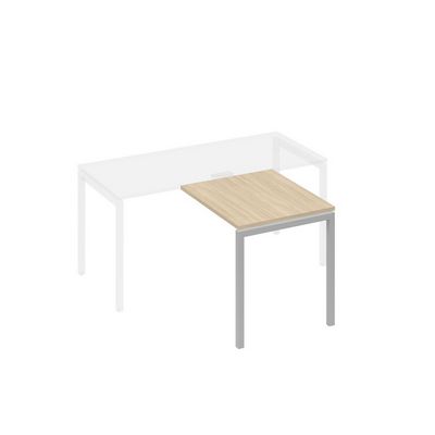 А4 С2 073 ДК (Дуб скандинавский/Серый) Брифинг-приставка с каркасом DUE