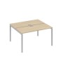 А4 С2 171 ДК (Дуб скандинавский/Серый) Рабочая станция на каркасе DUE столы 2х140