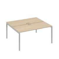 А4 С2 175 ДК (Дуб скандинавский/Серый) Рабочая станция на каркасе DUE столы 2х160