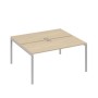 А4 С2 175 ДК (Дуб скандинавский/Серый) Рабочая станция на каркасе DUE столы 2х160