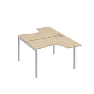 А4 С2 180 ДК (Дуб скандинавский/Серый) Рабочая станция опоры DUE столы 2х120 Классика