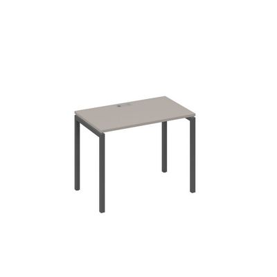 А4 А2 002 МП (Мокко премиум/Антрацит) Стол письменный на металлокаркасе DUE