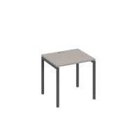 А4 А2 011 МП (Мокко премиум/Антрацит) Стол письменный на металлокаркасе DUE