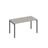 А4 А2 014 МП (Мокко премиум/Антрацит) Стол письменный на металлокаркасе DUE