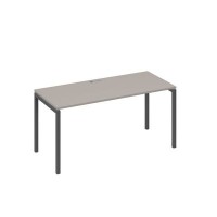 А4 А2 015 МП (Мокко премиум/Антрацит) Стол письменный на металлокаркасе DUE