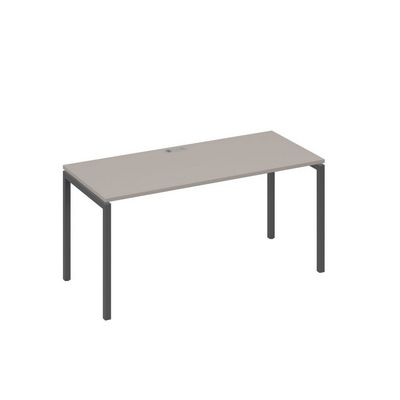 А4 А2 015 МП (Мокко премиум/Антрацит) Стол письменный на металлокаркасе DUE