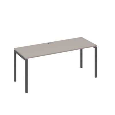 А4 А2 016 МП (Мокко премиум/Антрацит) Стол письменный на металлокаркасе DUE