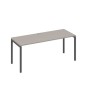 А4 А2 016 МП (Мокко премиум/Антрацит) Стол письменный на металлокаркасе DUE