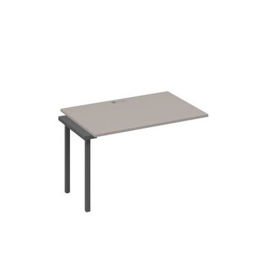 А4 А2 023-1 МП (Мокко премиум/Антрацит) Секция стола 120 рабочей станции на каркасе DUE
