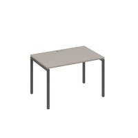 А4 А2 023 МП (Мокко премиум/Антрацит) Стол письменный на металлокаркасе DUE