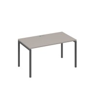А4 А2 024 МП (Мокко премиум/Антрацит) Стол письменный на металлокаркасе DUE