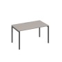А4 А2 024 МП (Мокко премиум/Антрацит) Стол письменный на металлокаркасе DUE