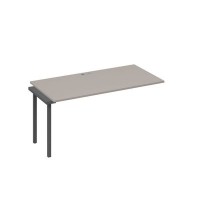 А4 А2 025-1 МП (Мокко премиум/Антрацит) Секция стола 160 рабочей станции на каркасе DUE
