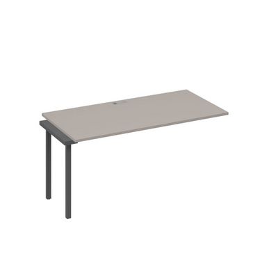 А4 А2 025-1 МП (Мокко премиум/Антрацит) Секция стола 160 рабочей станции на каркасе DUE