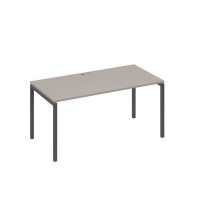 А4 А2 025 МП (Мокко премиум/Антрацит) Стол письменный на металлокаркасе DUE