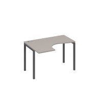 А4 А2 031 МП (Мокко премиум/Антрацит) Стол эргономичный левый "Классика" на металлокаркасе DUE