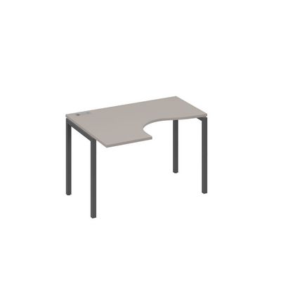 А4 А2 031 МП (Мокко премиум/Антрацит) Стол эргономичный левый "Классика" на металлокаркасе DUE