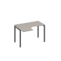 А4 А2 031 МП (Мокко премиум/Антрацит) Стол эргономичный левый "Классика" на металлокаркасе DUE
