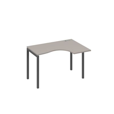 А4 А2 032 МП (Мокко премиум/Антрацит) Стол эргономичный правый "Классика" на металлокаркасе DUE
