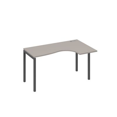 А4 А2 034 МП (Мокко премиум/Антрацит) Стол эргономичный правый "Классика" на металлокаркасе DUE