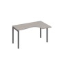 А4 А2 034 МП (Мокко премиум/Антрацит) Стол эргономичный правый "Классика" на металлокаркасе DUE