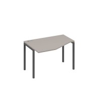 А4 А2 051 МП (Мокко премиум/Антрацит) Стол эргономичный левый "Техно" на металлокаркасе DUE