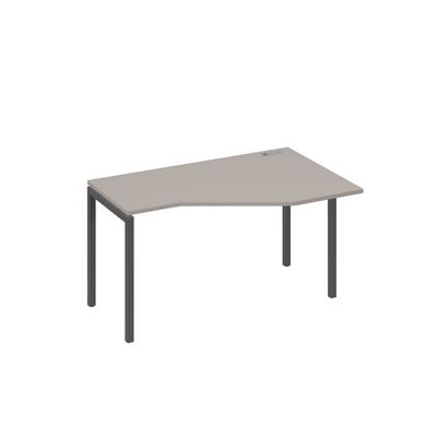 А4 А2 054 МП (Мокко премиум/Антрацит) Стол эргономичный правый "Техно" на металлокаркасе DUE