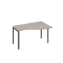А4 А2 054 МП (Мокко премиум/Антрацит) Стол эргономичный правый "Техно" на металлокаркасе DUE